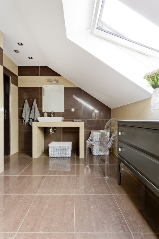 Bright Bathroom with Skylight